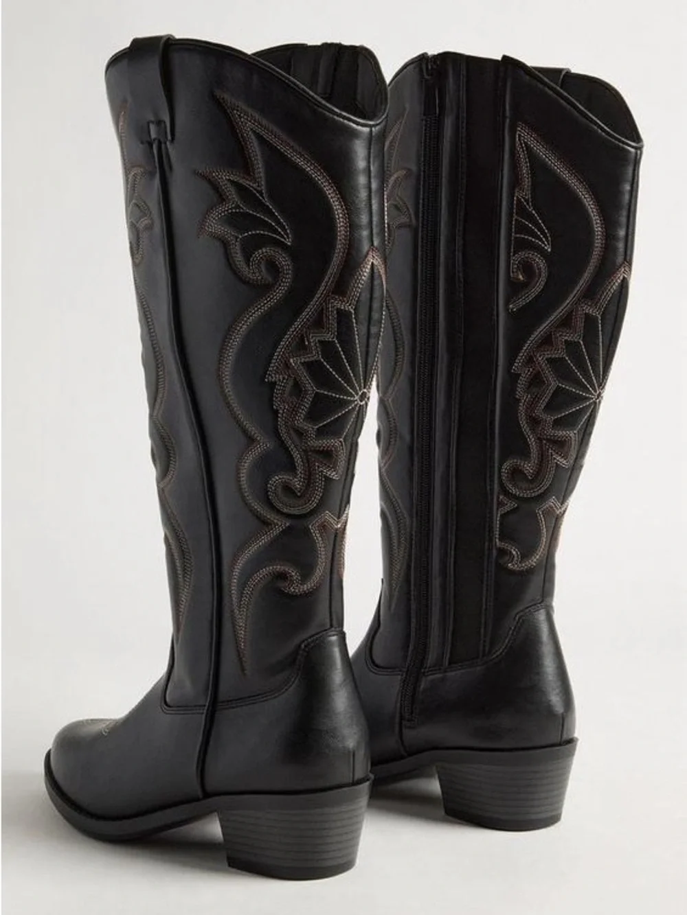 NEW ✨ Torrid Tall Western Knee Boot (Wide width and calf) size 8.5 Black
